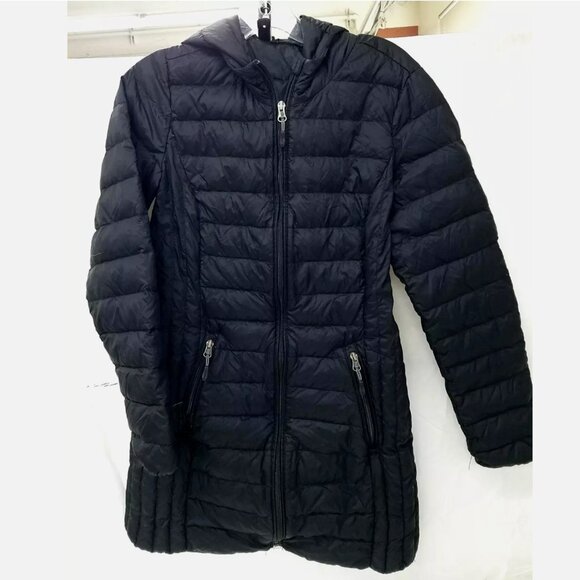 Aventure Women's Lightweight 90% Down Puffer Jacket Parka Hood 650 Fill Power S - Picture 6 of 10